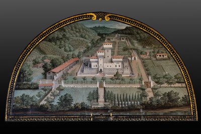 Medycejska willa Cafaggiolo autorstwa Giusto Utens