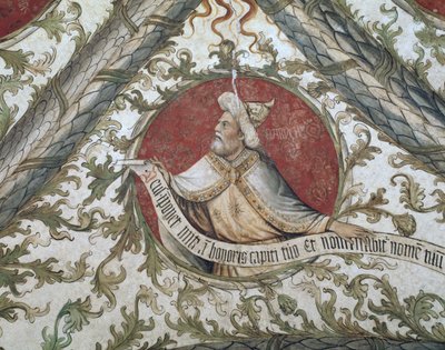 Prorok Baruch, z Loggii d „Zwiastowanie, 1451 autorstwa Giusto dAllamagna