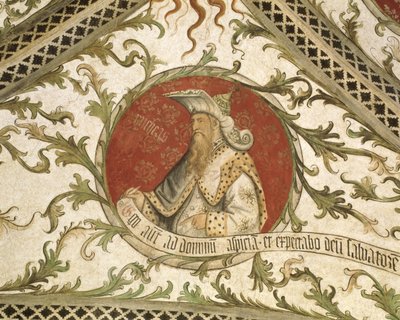 Prorok Micheasz, z Loggii d „Zwiastowanie, 1451 autorstwa Giusto dAllamagna