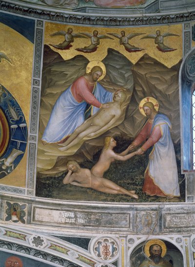 Stworzenie Adama i Ewy, 1360-70 autorstwa Giusto di Giovanni de Menabuoi