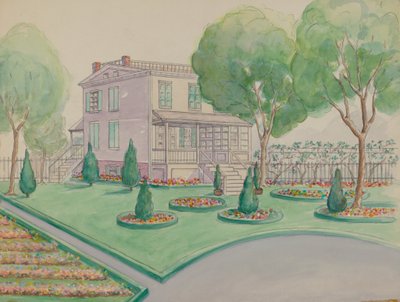 Posiadłość Casterów, ok. 1930 r. 1936. autorstwa Gladys Cook