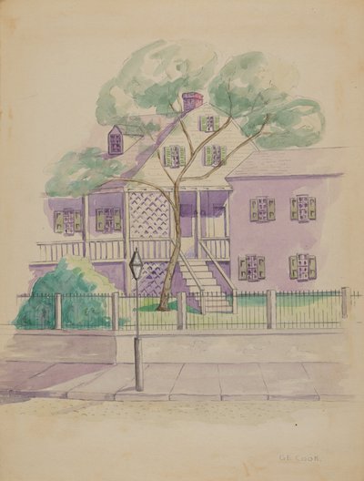Stary Holenderski Dom Wiejski, ok. 1900 r. 1936. autorstwa Gladys Cook