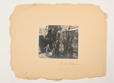 Sceny z życia ludu, teka bez tytułu, ok. godz. 1905-1906. autorstwa Glenn O Coleman