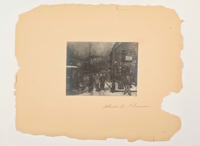 Sceny z życia ludu, teka bez tytułu, ok. godz. 1905-1906. autorstwa Glenn O Coleman