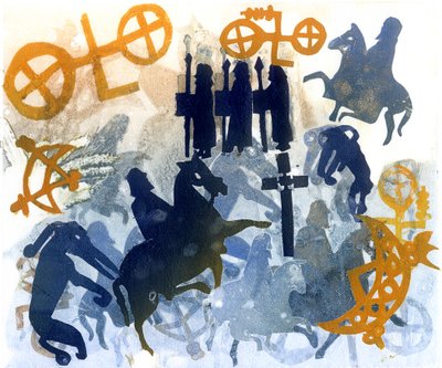 Święto Żniw (monotyp) autorstwa Gloria Wallington