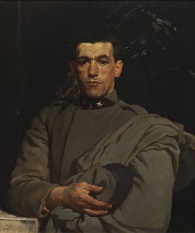 Żołnierz włoski nr 2, ok. 1918 (olej na płótnie) autorstwa Glyn Warren Philpot