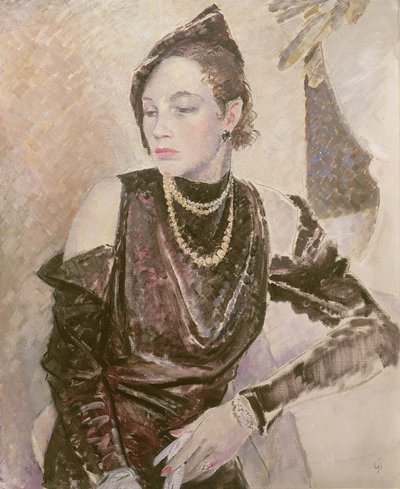 Panna Gwendolen Tasak, 1933 autorstwa Glyn Warren Philpot