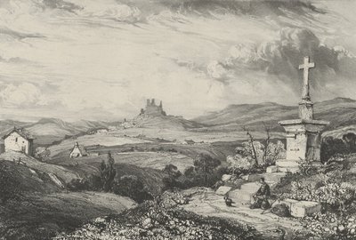 Zamek Larderole, 1832. autorstwa Godefroy Engelmann