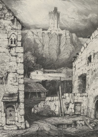 Lochy Château de Polignac, 1830. autorstwa Godefroy Engelmann