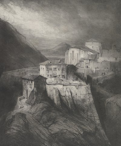 Kościół św. Jana, Thiers, 1831. autorstwa Godefroy Engelmann