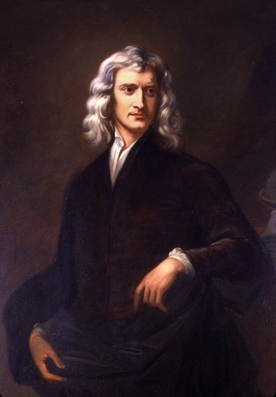 Izaak Newton (obraz) autorstwa Godfrey (after) Kneller