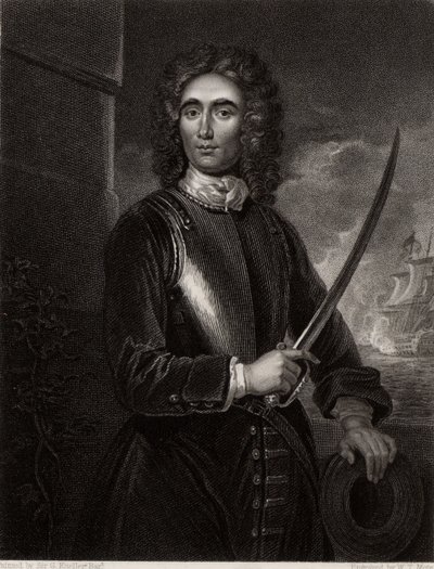 Portret Johna Benbowa autorstwa Godfrey (after) Kneller