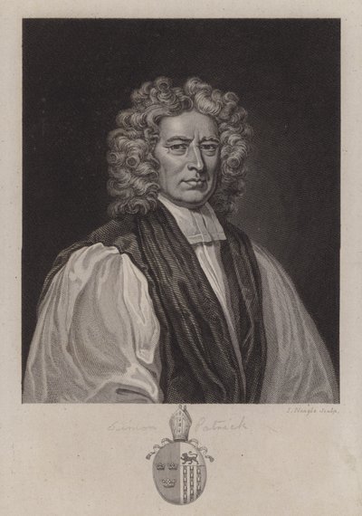 Simon Patrick, biskup Ely (grafika) autorstwa Godfrey (after) Kneller