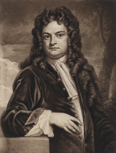Sir Richard Steele (lito) autorstwa Godfrey (after) Kneller
