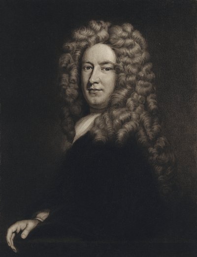 Sir Samuel Garth (lito) autorstwa Godfrey (after) Kneller