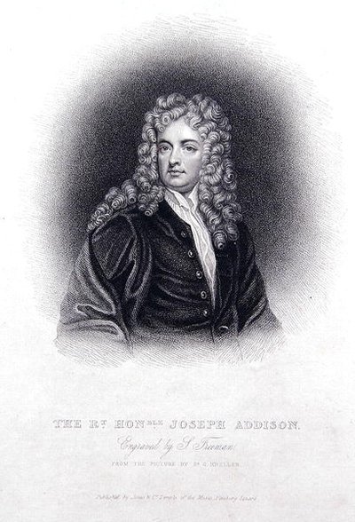 Rt Hon Joseph Addison (Grawerowanie) autorstwa Godfrey (after) Kneller