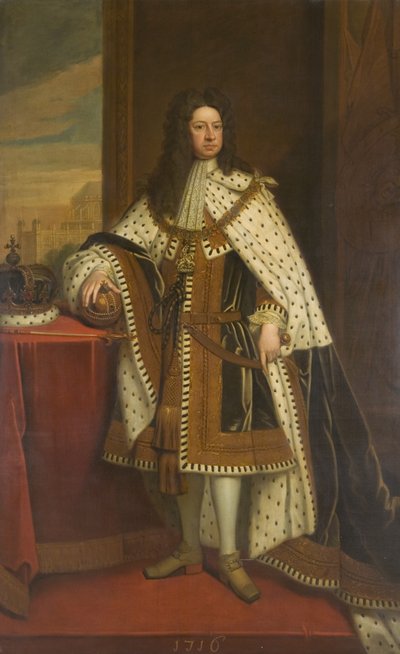 Jerzy I autorstwa Godfrey (studio of) Kneller