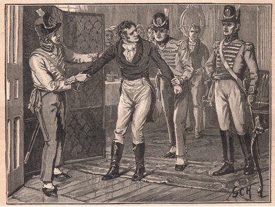 Aresztowanie Sir Francisa Burdetta AD 1810 autorstwa Godfrey C. Hindley