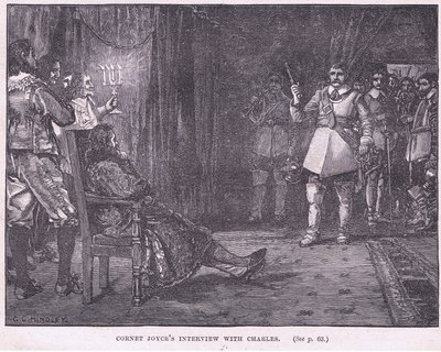 Wywiad Cornet Joyce z Karolem I AD 1647 autorstwa Godfrey C. Hindley