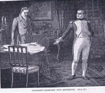 Wywiad Napoleona z Metternich autorstwa Godfrey C. Hindley
