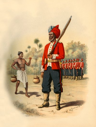 Pierwsi pionierzy z Madrasu, 1890 r. autorstwa Godfrey Douglas Giles