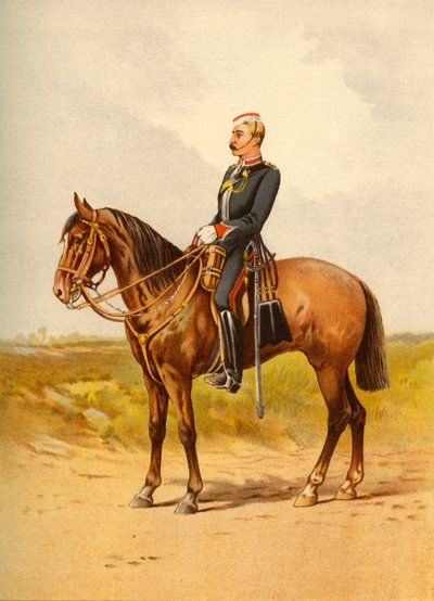 Królewski Pułk Królowych - Staffordshire Yeomanry, 1890. autorstwa Godfrey Douglas Giles