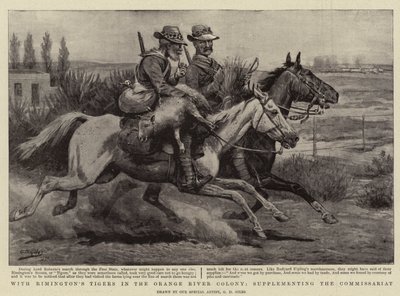 Z Tygrysami Rimingtona w Kolonii Orange River, uzupełniając Komisariat autorstwa Godfrey Douglas Giles