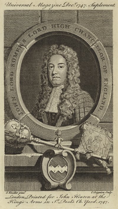 John Lord Somers, Lord Wysoki Kanclerz Anglii autorstwa Godfrey Kneller