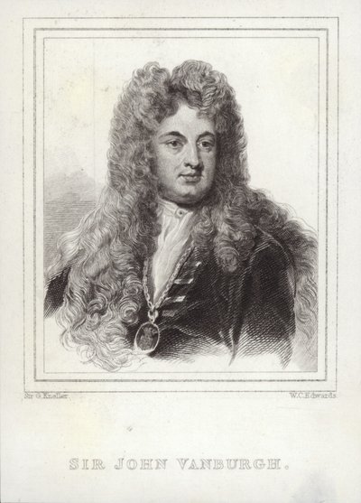 John Vanbrugh autorstwa Godfrey Kneller