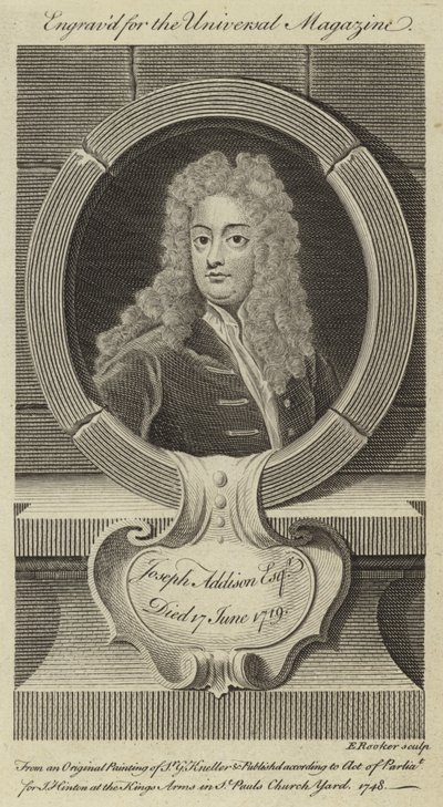 Joseph Addison, dziedzic autorstwa Godfrey Kneller