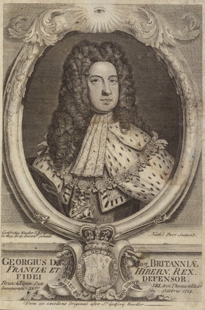 Król Jerzy I z Wielkiej Brytanii i Irlandii autorstwa Godfrey Kneller