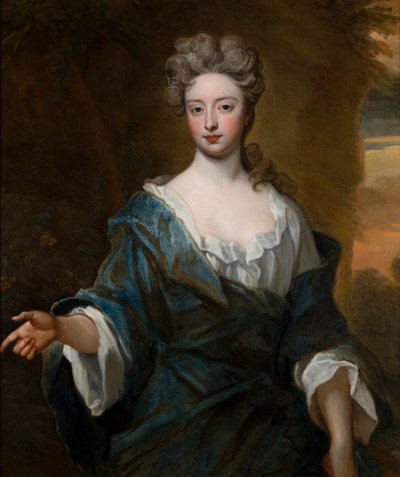 Portret Charlotte Myddleton (1679-1731), hrabina Warwick, ok. 1690-1723 (olej na płótnie) autorstwa Godfrey Kneller
