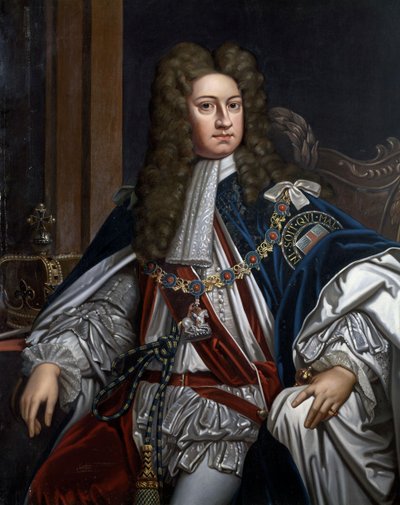 Portret Jerzego I, króla Wielkiej Brytanii (1660-1727) autorstwa Godfrey Kneller