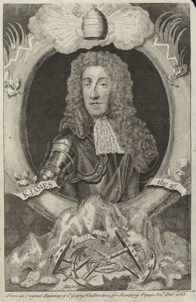 Portret Jakuba II z Anglii i Irlandii autorstwa Godfrey Kneller