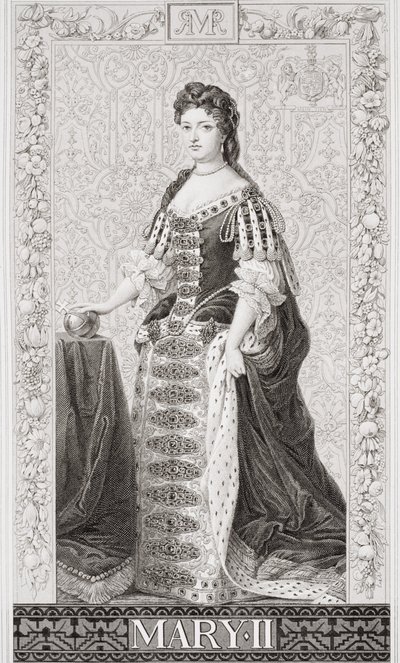 Хатан хаан II Мэри (1662-94) "Англи ба Шотландын түүхийн зургууд" II боти autorstwa Godfrey Kneller