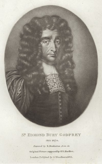 Sir Edmond Bury Godfrey autorstwa Godfrey Kneller