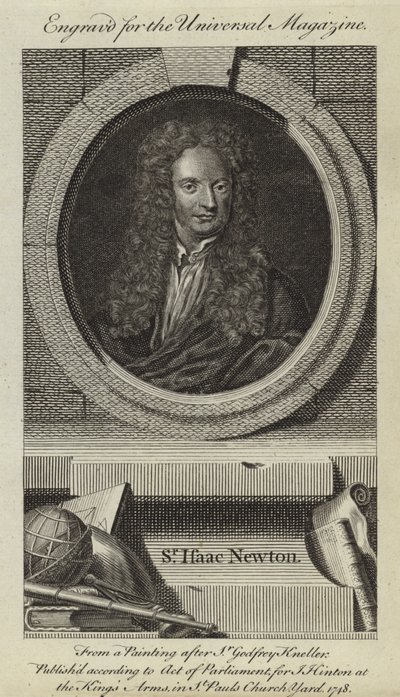 Sir Isaac Newton autorstwa Godfrey Kneller