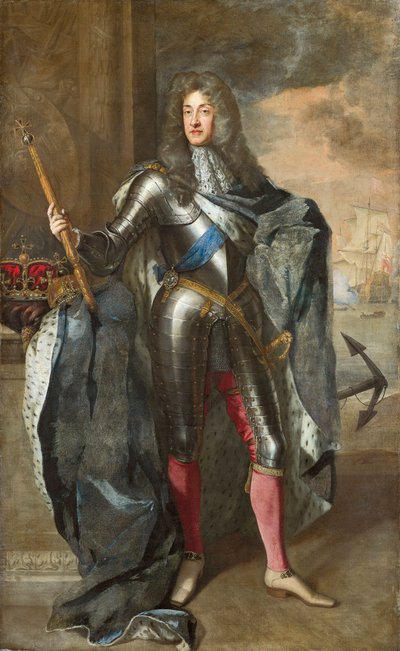 Wielka Brytania, Anglia, Londyn, Portret króla Jerzego I Wielkiej Brytanii (1660-1727) autorstwa Godfrey Kneller