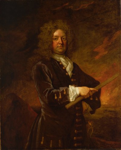 Wiceadmirał Sir John Leake (1656-1720), koniec XVII - początek XVIII wieku (obraz olejny) autorstwa Godfrey Kneller