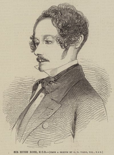 Sir Hugh Rose, KCB autorstwa Godfrey Thomas Vigne