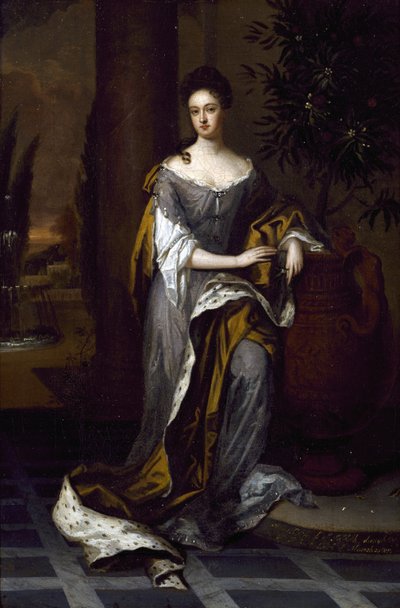 Portret damy, bez daty autorstwa Godfrey studio of Kneller