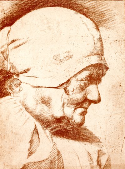 Głowa starej kobiety autorstwa Godfried Schalcken