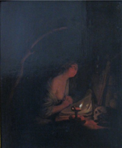 Pokutująca św. Maria Magdalena autorstwa Godfried Schalcken