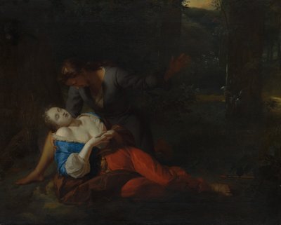 Cephalus i Procris, prawdopodobnie 1680s. autorstwa Godfried Schalcken