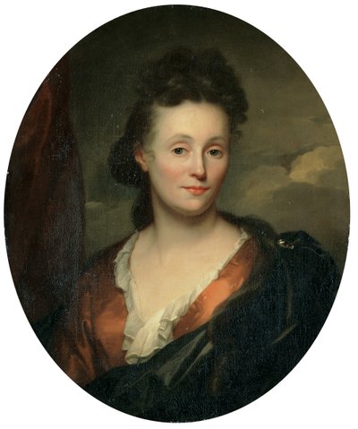 Portret żony artysty, Francoise van Diemen autorstwa Godfried Schalcken