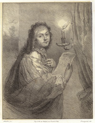 Kobieta ze świecą autorstwa Godfried after Schalken or Schalcken