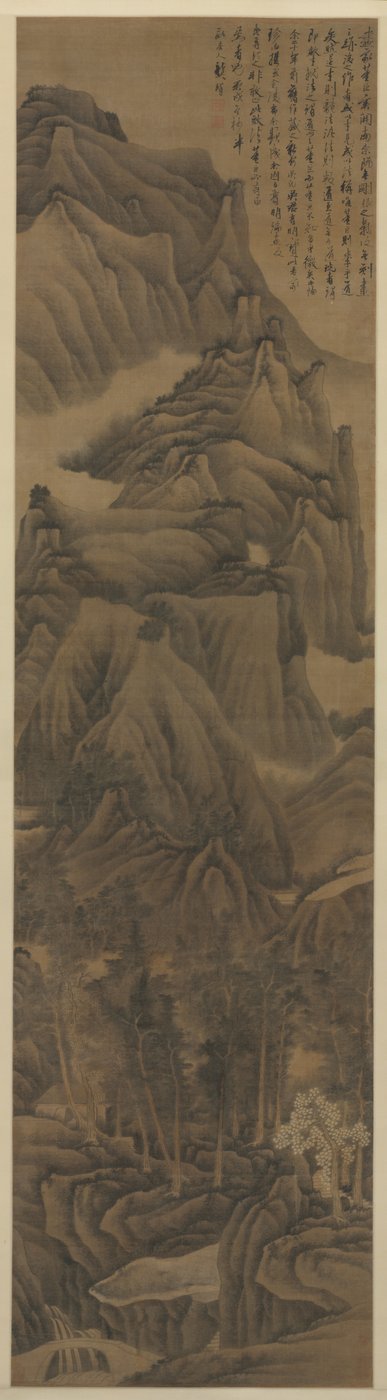 Krajobraz w stylu Dong Yuan i Juran, ok. 1930 1650. autorstwa Gong Xian