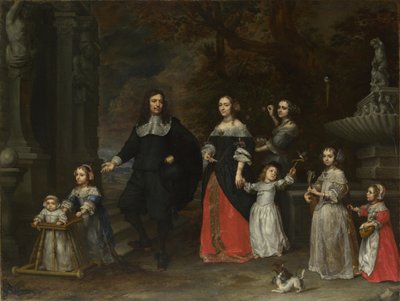 Grupa rodzinna, ok. 1664 r. autorstwa Gonzales Coques