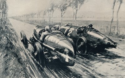 Wyścigi o Grand Prix, Strasburg 1922, 1937 autorstwa Gordon Crosby