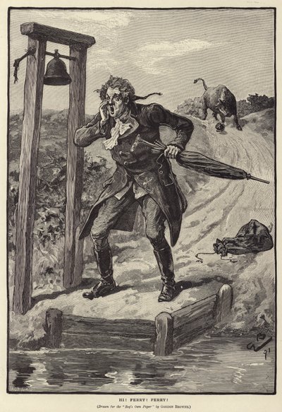 Cześć! Prom! Prom! (rytownictwo) autorstwa Gordon Frederick (after) Browne
